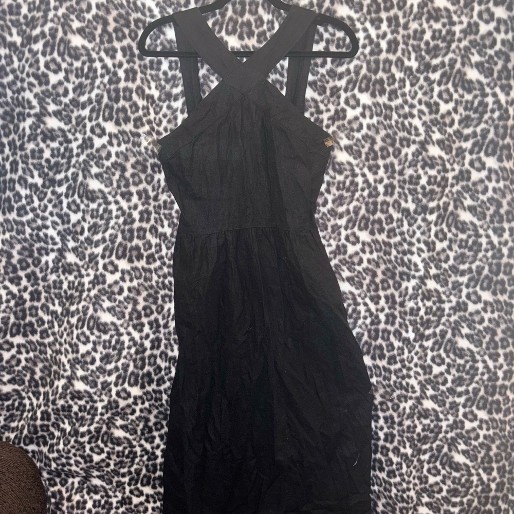 a new day Black Strapless Dress